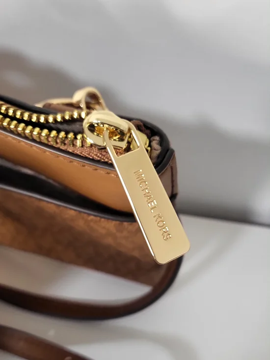 Michael Kors Women's Tan Leather Tote Bag - Picture 10 of 15